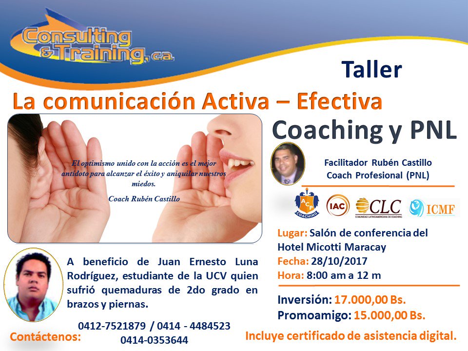 Thaty2303's tweet image. Hola, excelente taller a beneficio de nuestros amigo y compañero Juan Luna, por favor corran la voz.