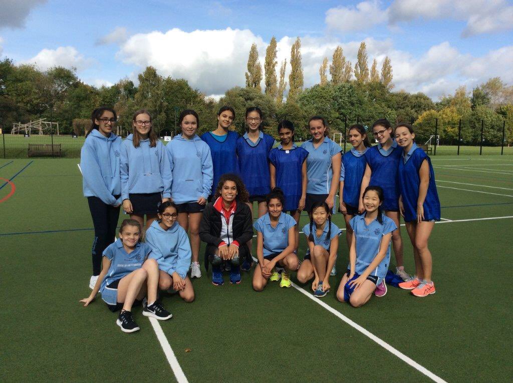 NLCS_Sports's tweet photo. GB athlete Yasmin Miller visited. Girls loved having her join in-even tried lax! Can't wait for her 2 come again! Thanks Yasmin! @Miilerrr1 https://t.co/tzDm66aB1t