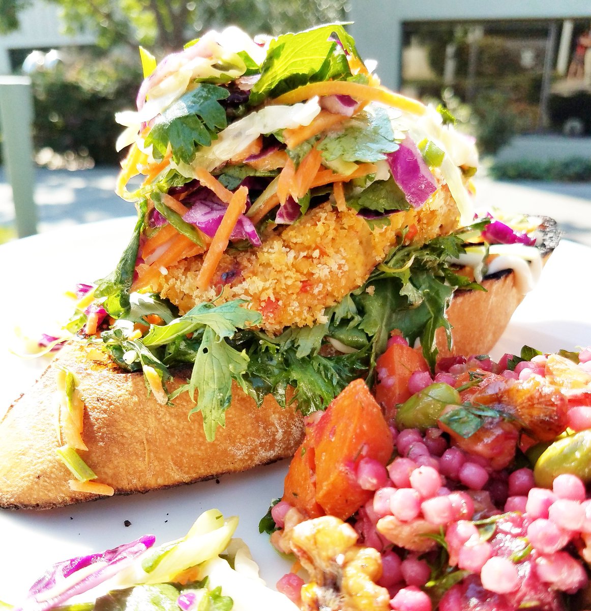 Vegan Crab Cakes made from hearts of palm #Happiness 
Every meal is a choice. 
Be the kindness. 
#vegan