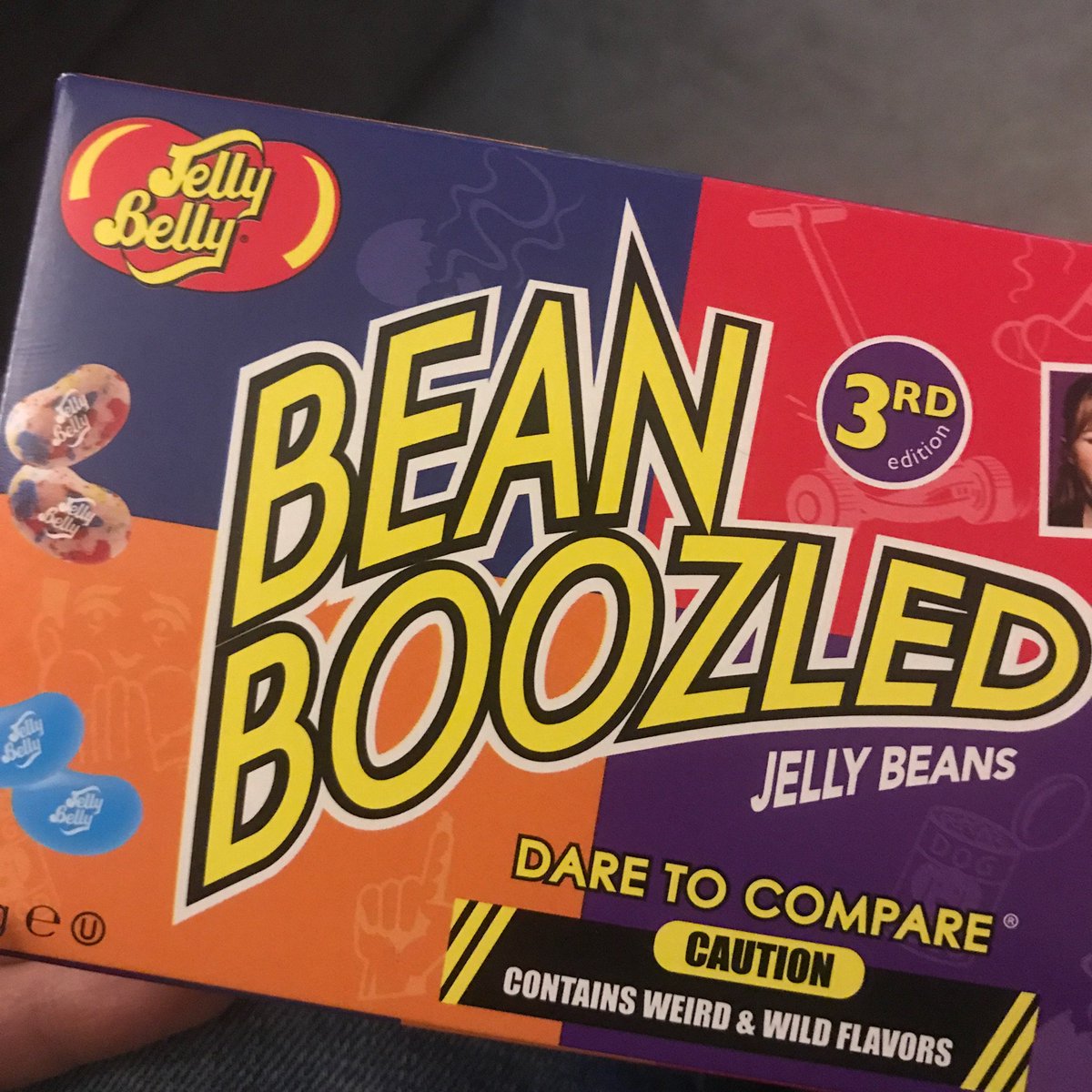 This game is not fun @jellybellyuk - 6 jelly beans - 1 chocolate pudding and 5 dog food!