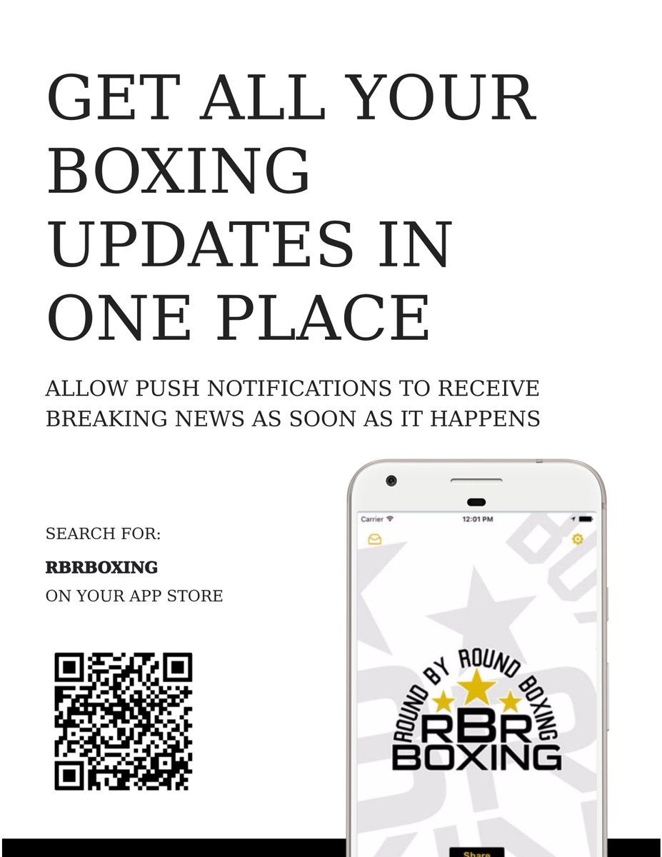 RBRBoxing's tweet photo. Download our new app. Available on Google Play and iOS App Store. https://t.co/IIUo4zUGDS #Boxing #BoxingApp #RBRBoxing https://t.co/Bh19tuNZhW