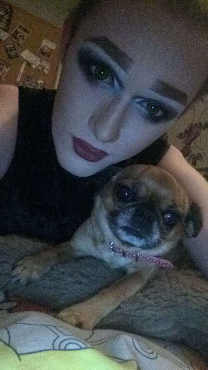 Dragbanksrobbin's tweet photo. #love my #pug #dog
#drag #dragqueen #dragmakeup #makeup #manchesterqueens #manchester #doggy #dragdog #cosmetics #selfie #dogselfie https://t.co/jBw1yK9c85