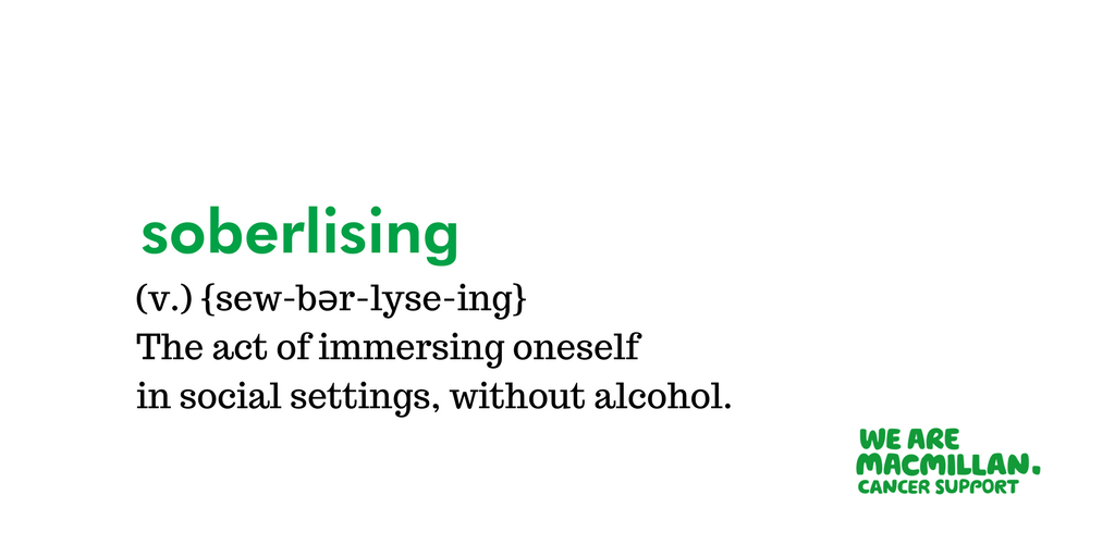 macmillancancer's tweet photo. To all Sober Heroes taking part in @GoSoberUK, as the weekend arrives it's time to think about how you'll be #soberlising https://t.co/GRZzM5chnc