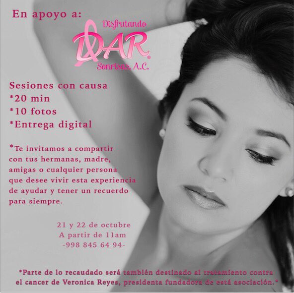 MelgMolinar's tweet photo. @promoscancun Los invito a un proyecto padrisimo, si pudieran promocionarnos se los agradeceré eternamente! Sesión fotográfica con causa: https://t.co/5quVpKliTi