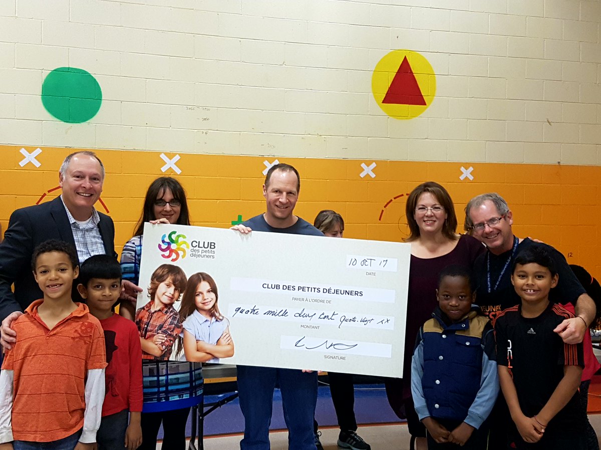 Gillian_Hrycko's tweet photo. Congrats to @HPE_CA Montreal office for their amazing work to support @BreakfastCanada! Their donation provided 4,287 breakfasts. #HPEGives https://t.co/dL9WLMcvHX