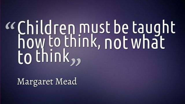 ijukes's tweet photo. Children must be taught how to think not... https://t.co/QrgSFW1bE9