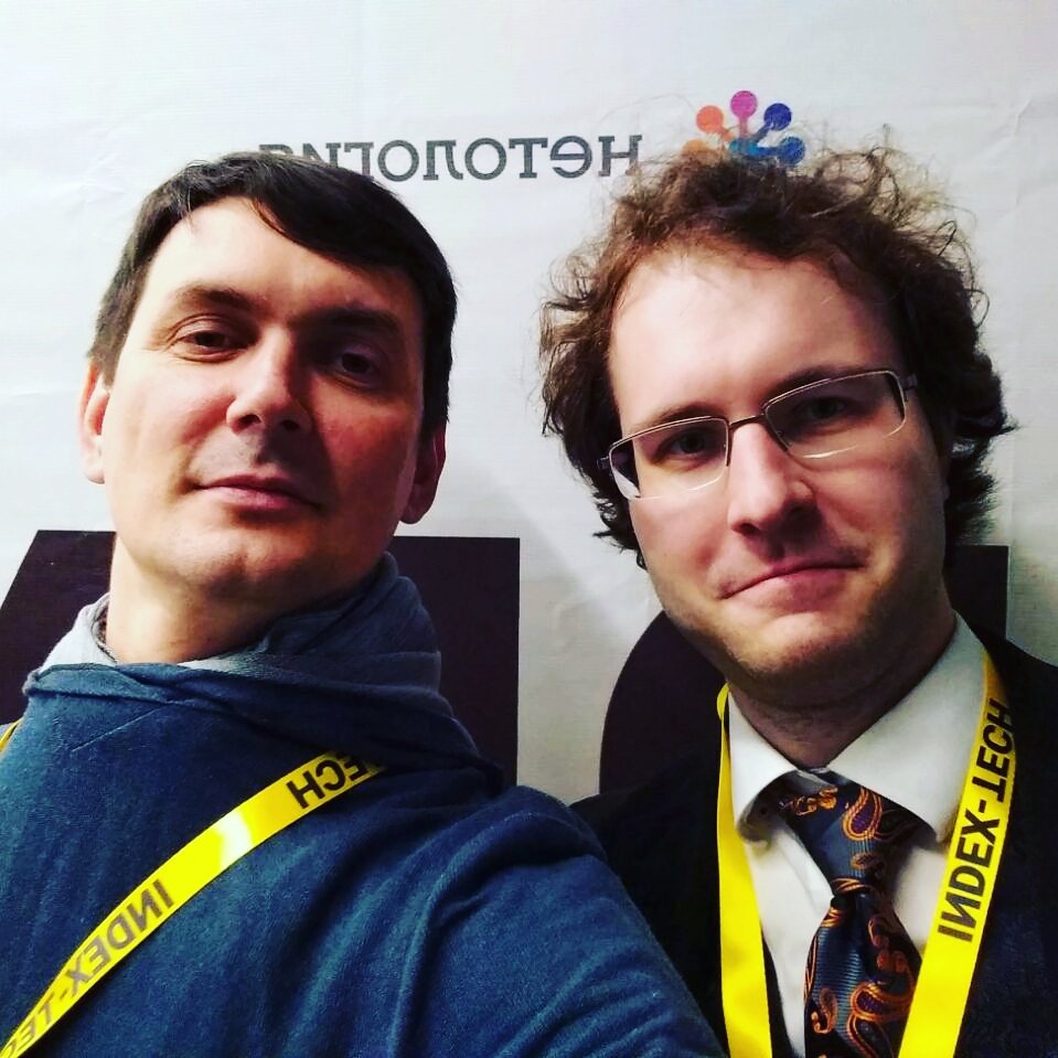 bruno_gelb's tweet photo. с Тимуром Хайруллиным @eth00 :) #indextech https://t.co/RWwCIEa6wt