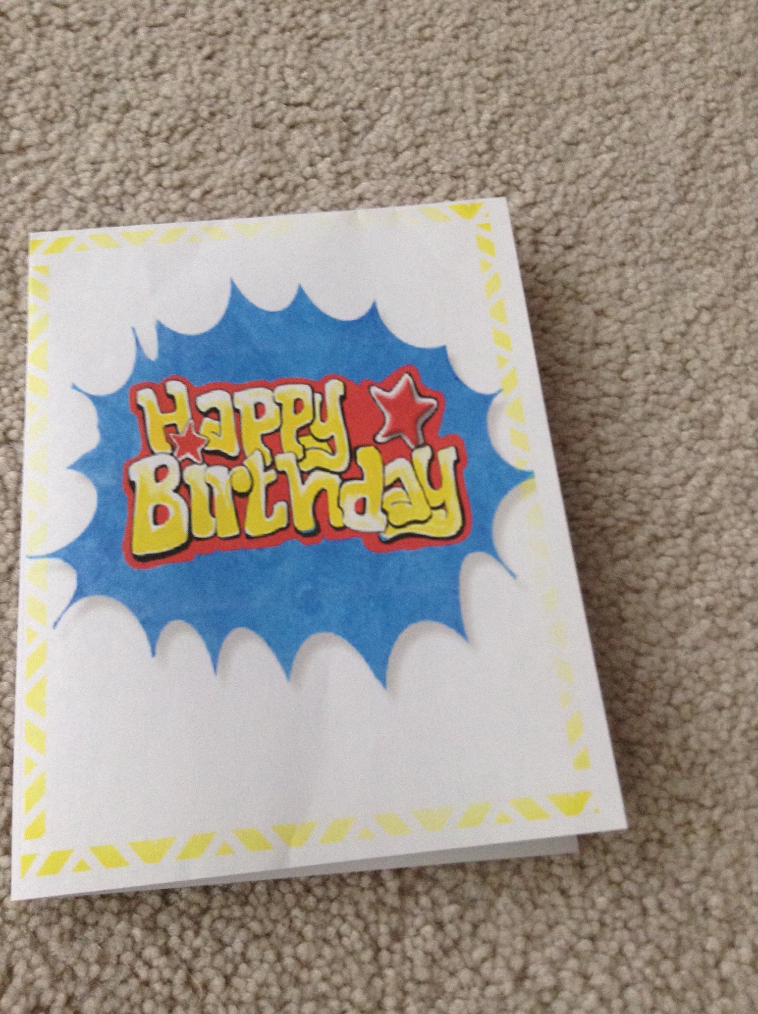  Happy Birthday to you here is a special card for you      