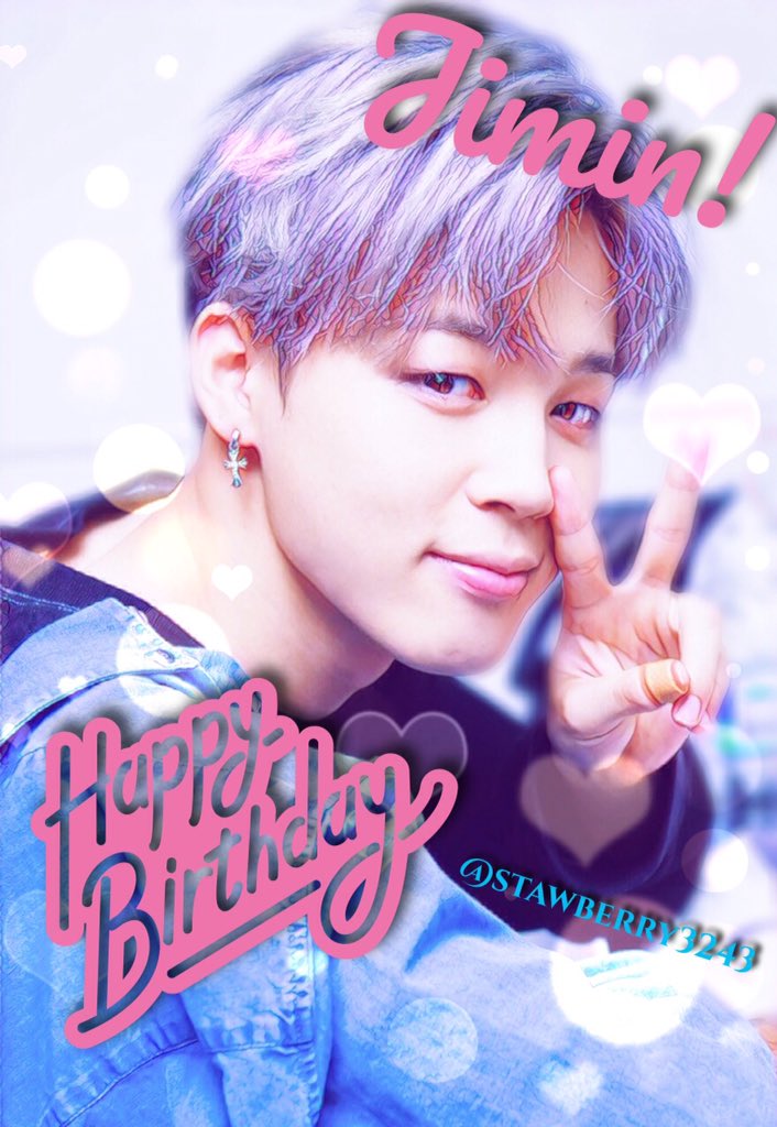 stawberry3243's tweet photo. @BTS_twt 생일 축하합니다 #지민! 그리고 사랑해 ❤️ https://t.co/e2MuSGCWXn