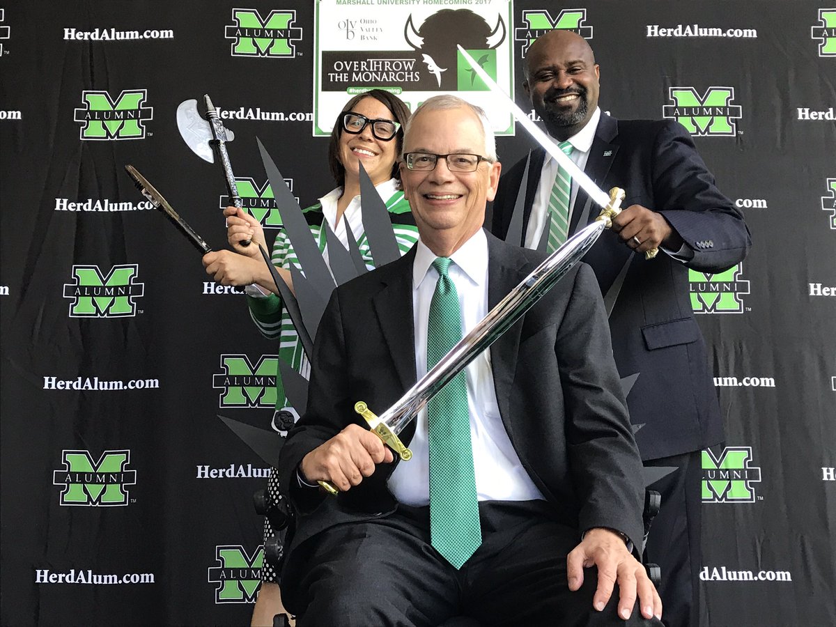 MarshalluPres's tweet photo. Game of Thrones theme for Homecoming: Overthrow the Monarchs! Go Herd!!! ๐ https://t.co/aw8DUjyfgs