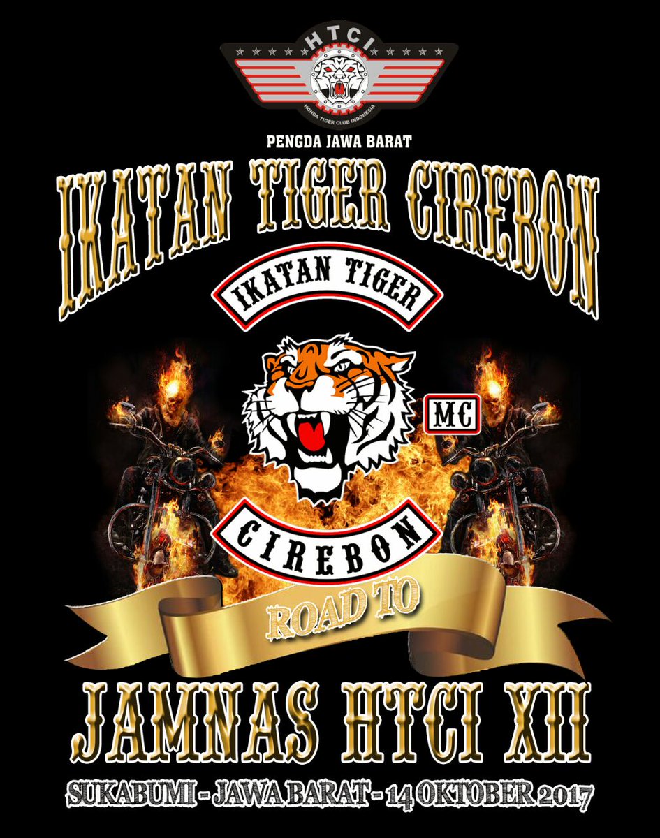 Malam ini Macan2 Cerbon mengaum, meraung &amp; Bermigrasi ke arah barat laut Jabar #JamNas HTCI XI #2017 #Sukabumi #wearebrother #safetyriding