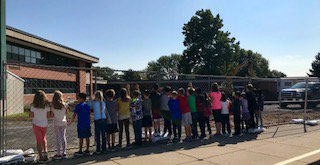 23 4th graders + sunshine + a cool construction site = 23 happy humans! Who am I kidding?!  Make that 24 happy humans! #growing@greenbrier