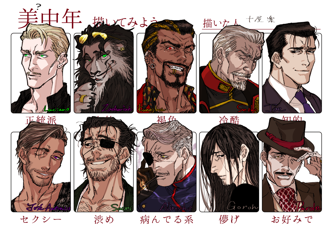 美中年描いてみよう 2ページ目 Togetter