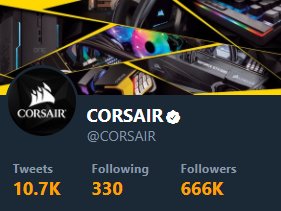 CORSAIR's tweet image. It is #FridayThe13th. 
In October.
And we have 666k followers. 😱 #Spooky