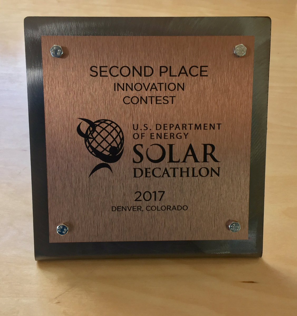 2nd place in innovation!!! <a href="/Solar_Decathlon/">Solar Decathlon</a> <a href="/UofMaryland/">Univ. of Maryland</a> #reACT #greenliving