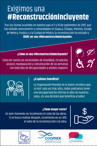HildaTellezL's tweet image. El #19S marcó 1 etapa p/evaluar diversos aspectos desde los #DDHH. La #ReconstrucciónIncluyente es una perspectiva fundamental a considerar
