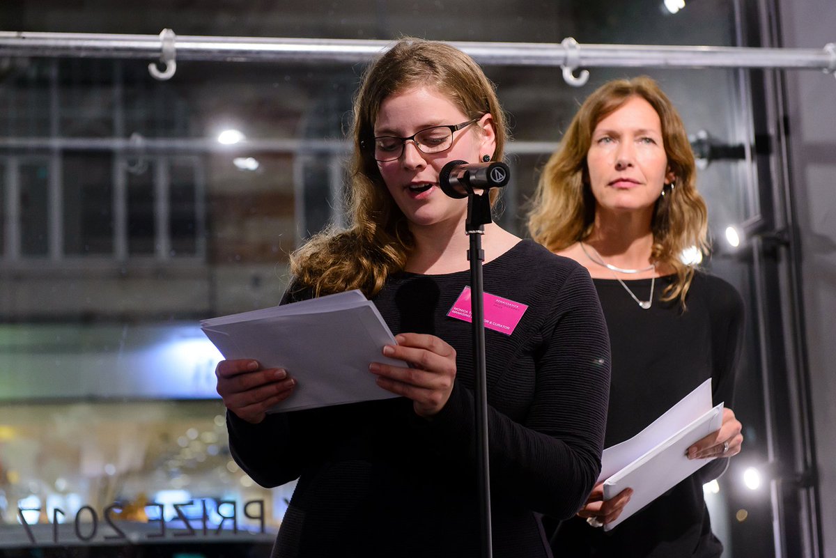 RenaissancePC's tweet photo. Our Managing Director @monicatakvam announcing winners at the Awards Ceremony together with 2017 judge Fiona Shields from @guardianphotos https://t.co/SgWc2ANSU9