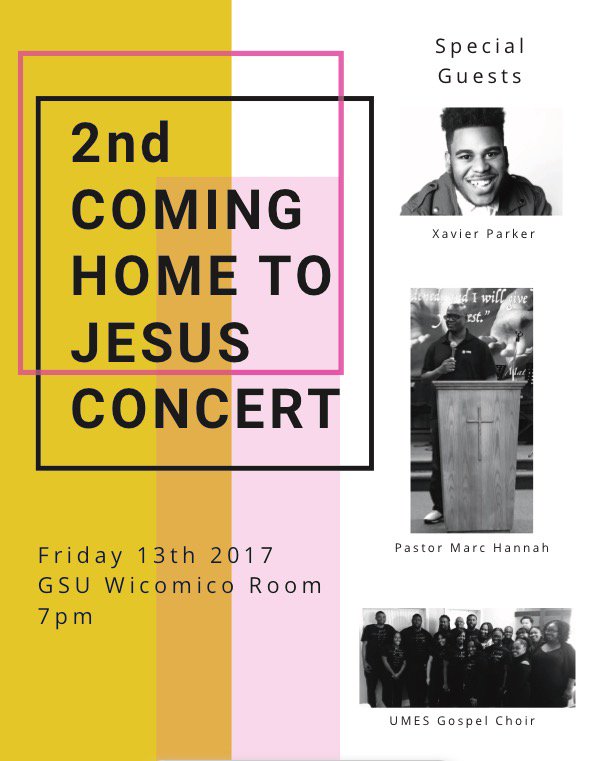 GospelChoirUMES's tweet photo. Tonight at 7 pm We are going to SU! Come out and support @SuGospel as we have a high time in the Lord! #UMESGC #SUGC #Blessed #FridayThe13th https://t.co/jBxlke4KV6