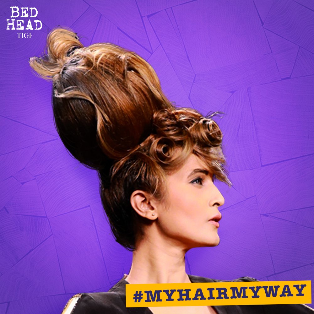 Make a statement with a bold look with TIGI Bed Head Hard Head Hairspray that dries instantly &amp; Control Freak that acts as a fabulous frizz controller and straightener.This look was created at TIGI Backstage Heroes 2017 by Daksh Matraa from The Hair Guru
#TIGIBedHead #MyHairMyWay
