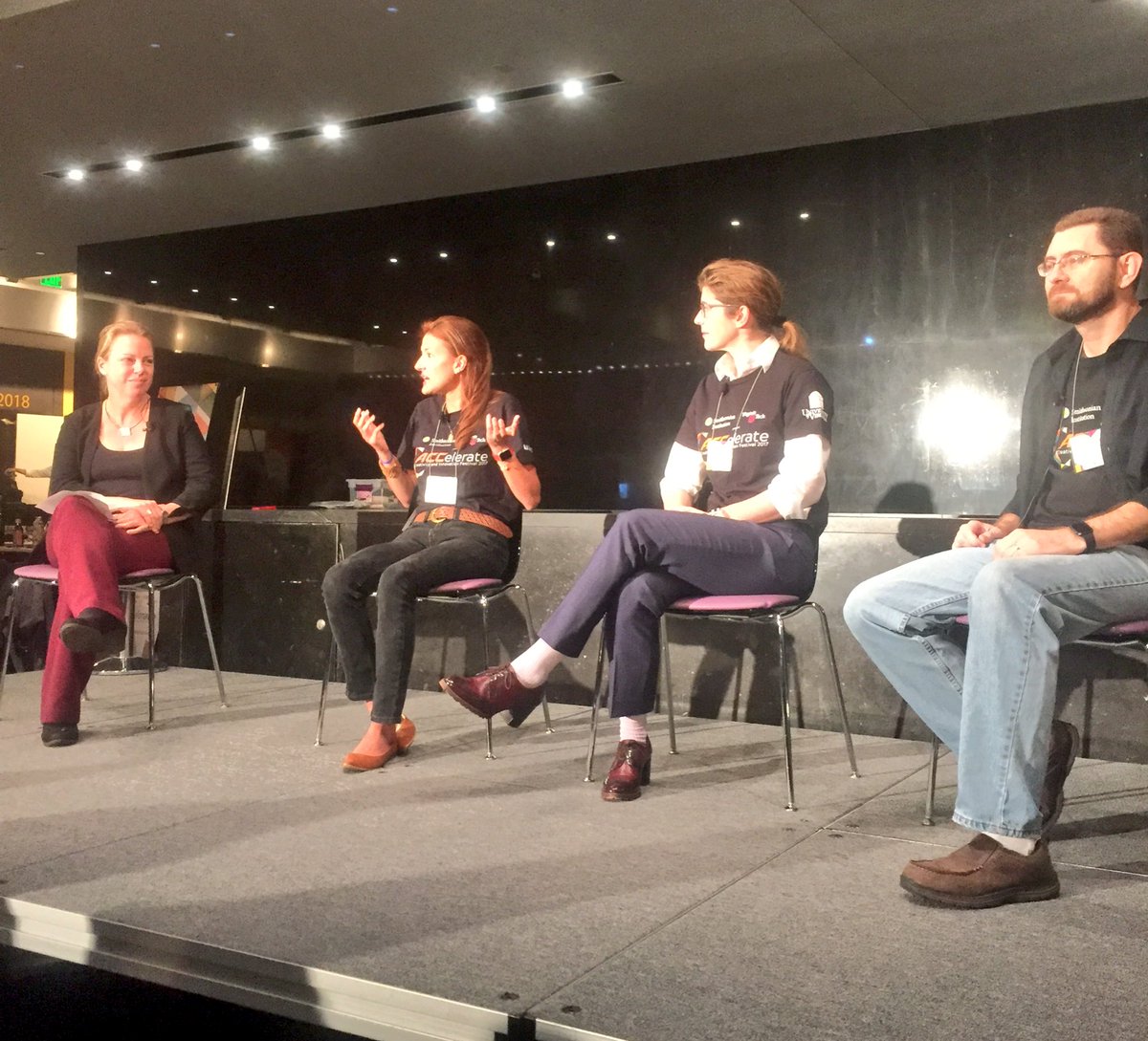 SI_Invention's tweet photo. "Global &amp; societal challenges can't be solved by 1 discipline alone." -discussing interdisciplinary problem solving at #ACCelerateFestival https://t.co/bKa7nLytL7
