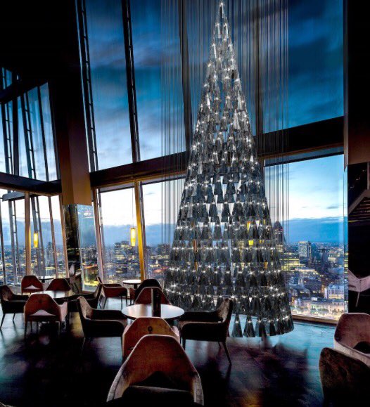aquashard's tweet image. We're thrilled to unveil our stunning Christmas installation 'The Tree of Glass' by @leebroom with @NudeGlass supporting @BritishRedCross