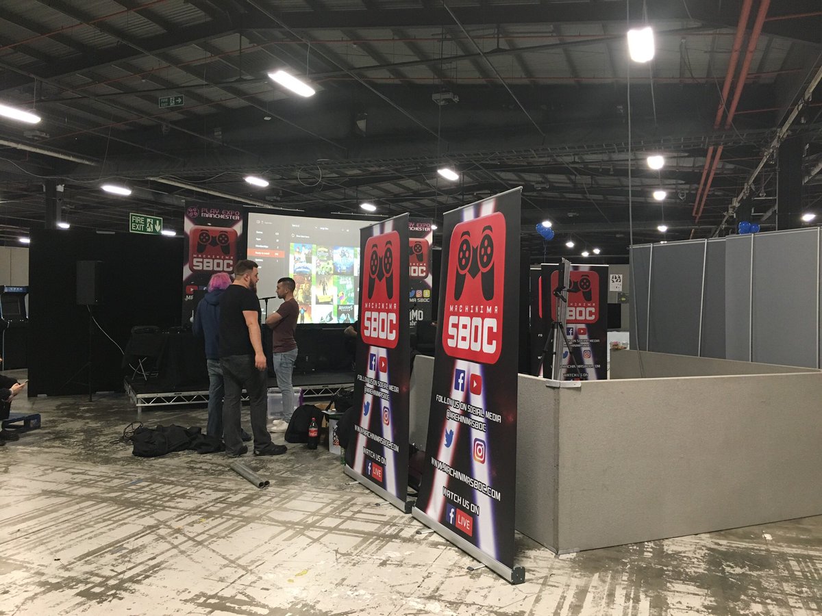 Optimusdan_'s tweet photo. So much to set up but itβll be worth it π Catch #machinimaSBOC at #Playexpo this weekend! https://t.co/BbfPpLPjSI