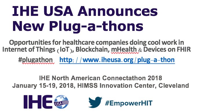 LisaASpellman's tweet image. Is your company doing great work in Healthcare IoT, Blockchain, mHealth or Devices on FHIR? If so, we’re looking for you!  #plugathon