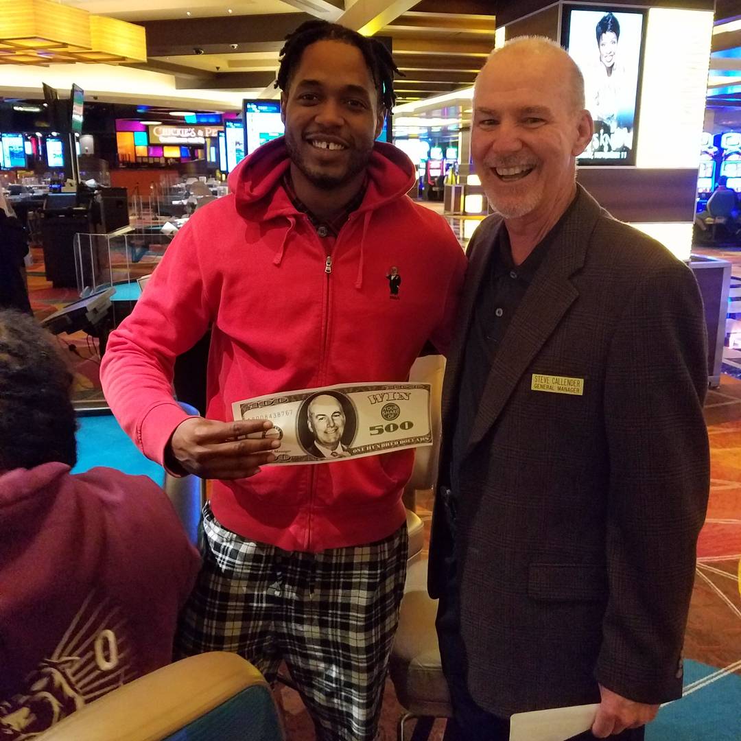 TropicanaAC's tweet photo. GM Steve Callender brings #MORELuck on Friday the 13th by awarding random patrons $100 in cash!
21+. Gambling Problem? Call 1-800-GAMBLER https://t.co/21IwkWiYdF