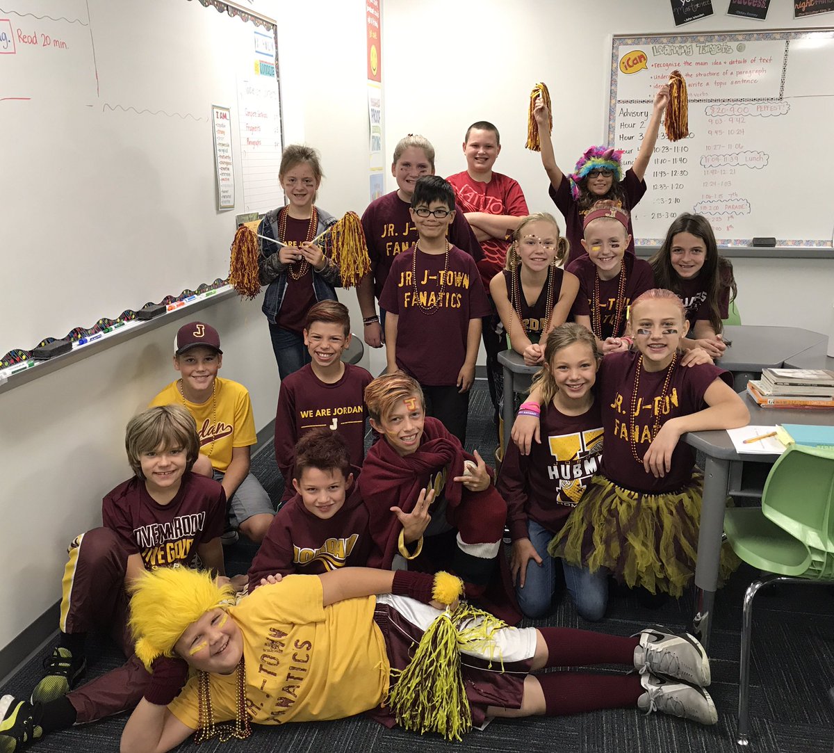 We're the Jordan spirit in advisory today! Ready for a great Jordan Homecoming 2017! #isd717 #jordanmiddleschool