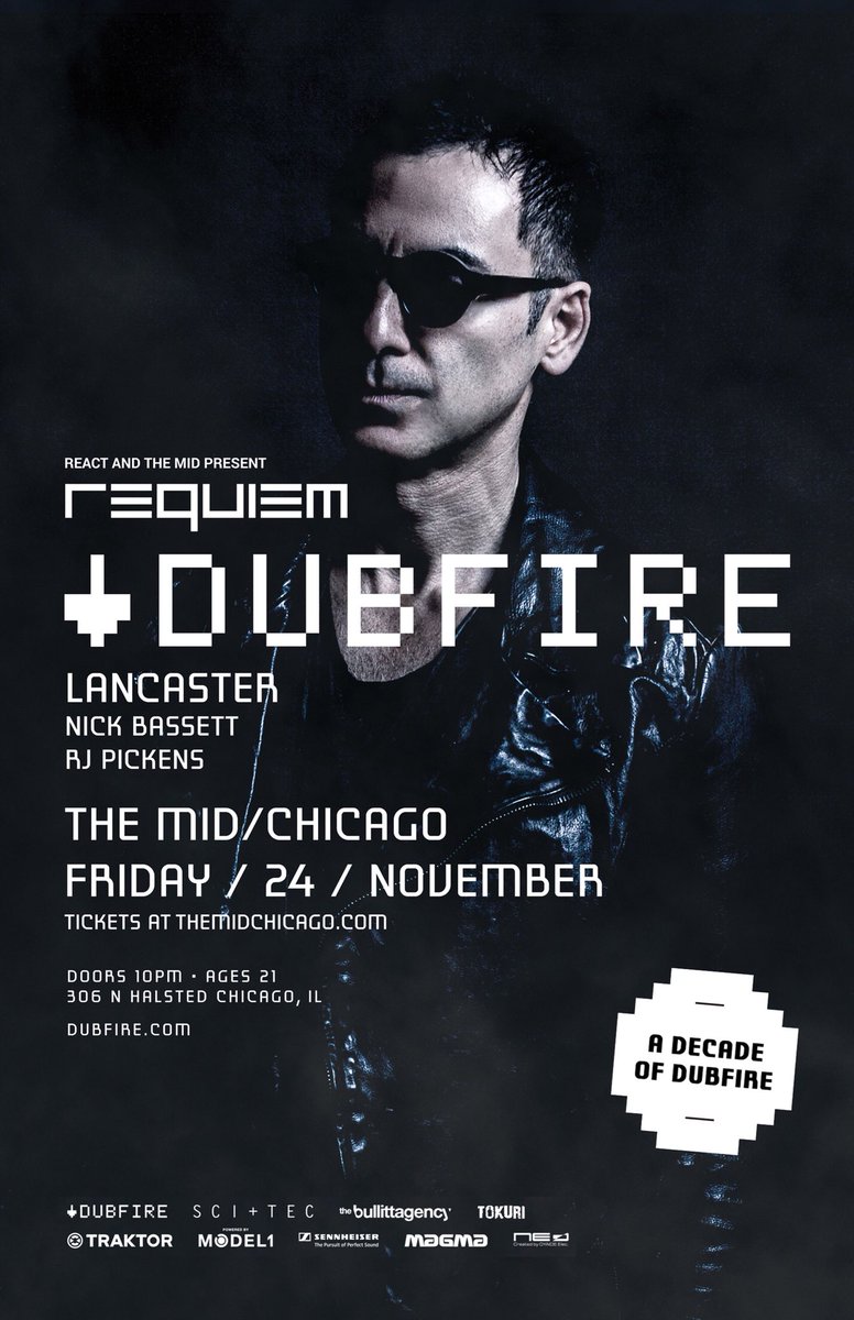 Requiem_USA's tweet photo. OFFICIALLY ON - SALE...

d u b f i r e . n o v 2 4
@dubfire 
@themidchicago

Don’t s n o o z e —> https://t.co/a7ZstBRn9g https://t.co/GFMNQu5C6j