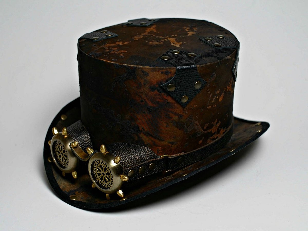Hatmaker_RU's tweet photo. Steampunk Top Hat with Goggles Post Apocalyptic Tophat Ste… https://t.co/9wOPZd5oV5 #SteampunkHatMaker #TopHatForMen https://t.co/GQRGT48EGt