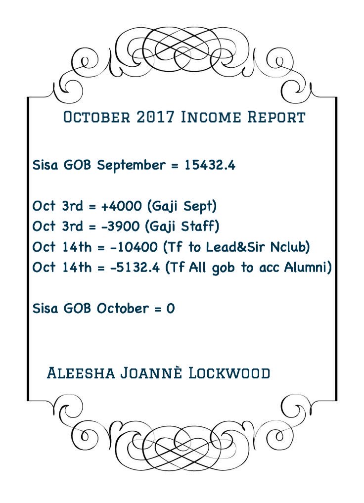 Lead_Lockwood's tweet photo. Aleesha Joannè Lockwood
October 2017 Income Report

cc @Sir_MTarus @VladimirBank @Vladimir_RCourt

Thank you^^ https://t.co/zkik5TrRXK