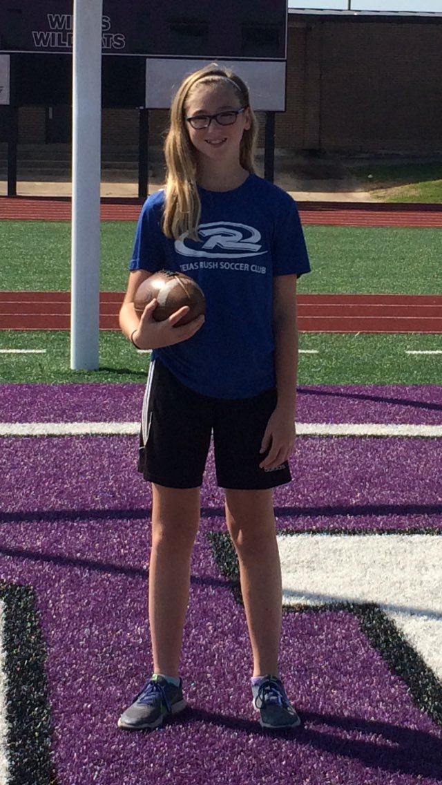 LLMSLadyLynx's tweet photo. Congrats to the LLMS Punt Pass Kick champions! Georgia Paugh and Greg Moore.  Come out and support the two compete 10/19 at Yates.@LLMSLynx https://t.co/52dS18md2N