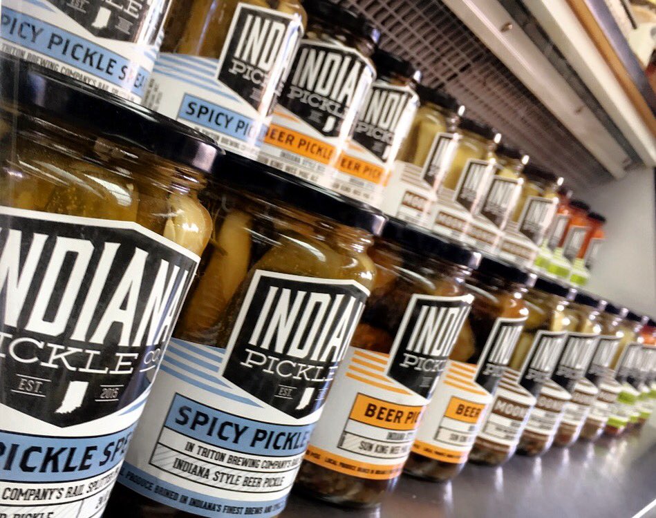 TheHayloft_'s tweet photo. Allllll your pickle needs. 🥒✔️ Indiana Pickle Company available here &amp; gray for gifts! @indianapickleco https://t.co/mjFCqpAWzC