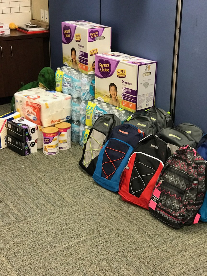 TheDavisCos's tweet photo. Our #Vineland, NJ office rallied together to donate food &amp; supplies for #HurricaneMaria relief efforts in #PuertoRico. Everything helps! https://t.co/P14obYzg7g