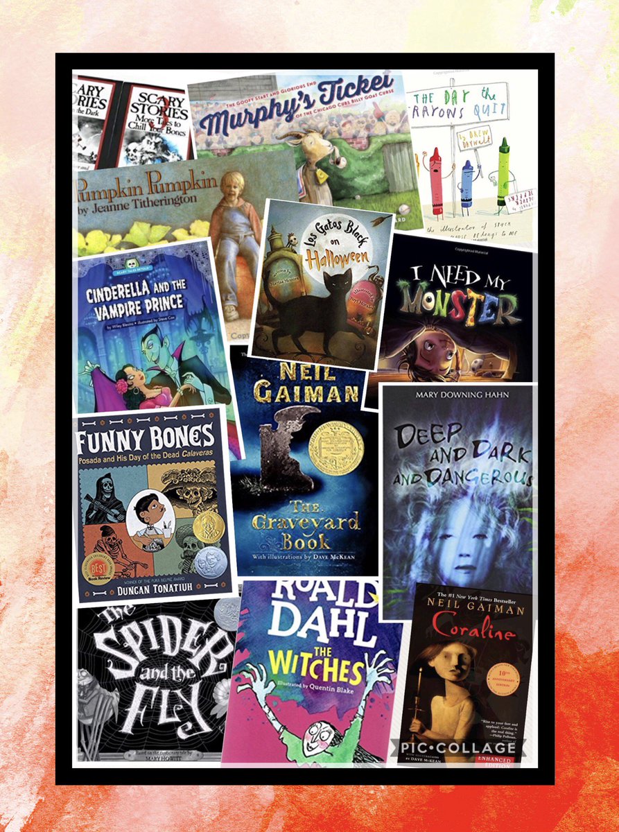 CustomeduLit's tweet photo. Some are scary, some are not, but here's 13 of our favorite titles for #FridayThe13th in a snapshot! #literacy #PictureBooks #biliteracy https://t.co/ixyos5hZ0u