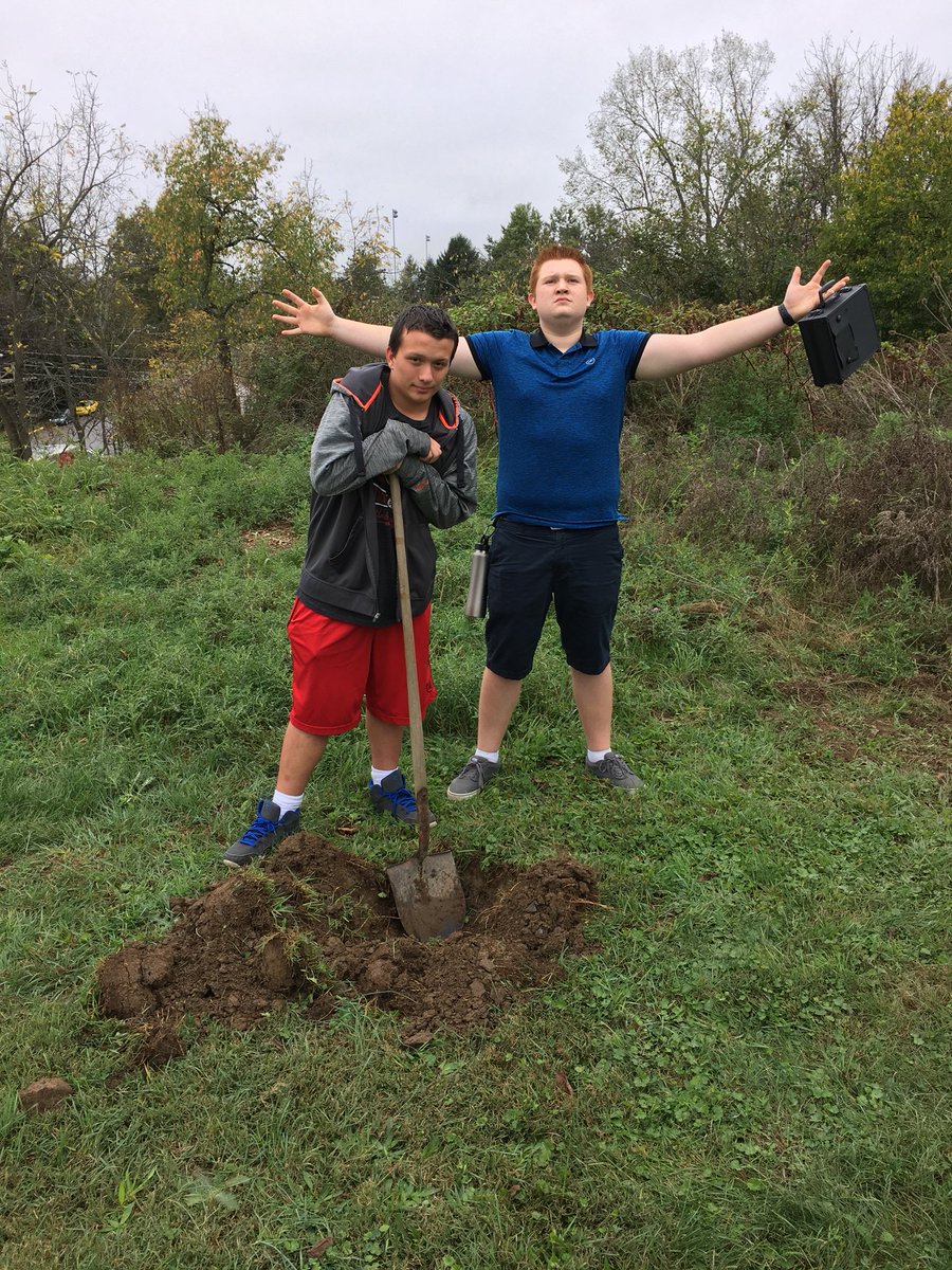 MattBaer8's tweet photo. 6th Period digging holes for their time capsules! #Room242 #HASDHS https://t.co/9CgkY3jk6d