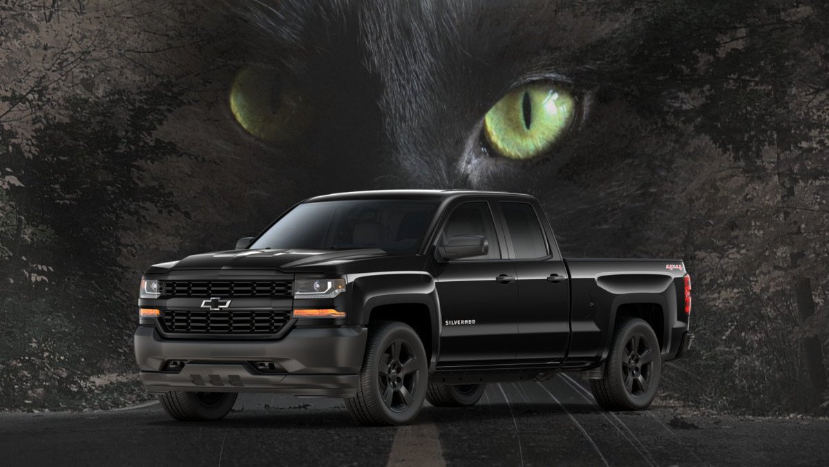 Key_Burlington's tweet photo. It's Friday the 13th! Get a spooky Midnight Edition #Chevy #Silverado for 0% financing for 72mo.(for qualified buyers) during #TruckMonth! https://t.co/LE0qt2P7km