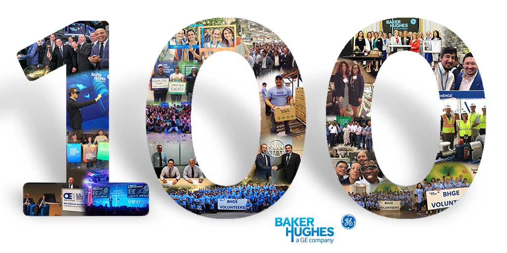 simonelli_l's tweet photo. This week marks 100 days of BHGE – proud of the team’s hard work &amp;
excited for the journey ahead! #WeAreBHGE https://t.co/dB5bP37DgW
