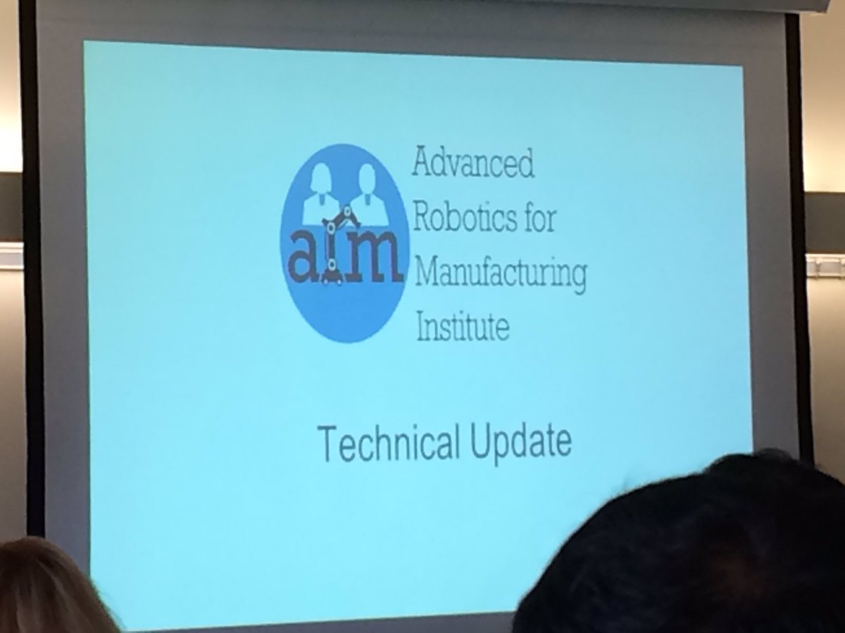 MassMEP's tweet photo. Momentum has not slowed down #MFG17 is all month #MadeinMA great presentation on #ARM #AdvancedRoboticsManufActuringInstitute @MFGUSA https://t.co/JezloyGibh