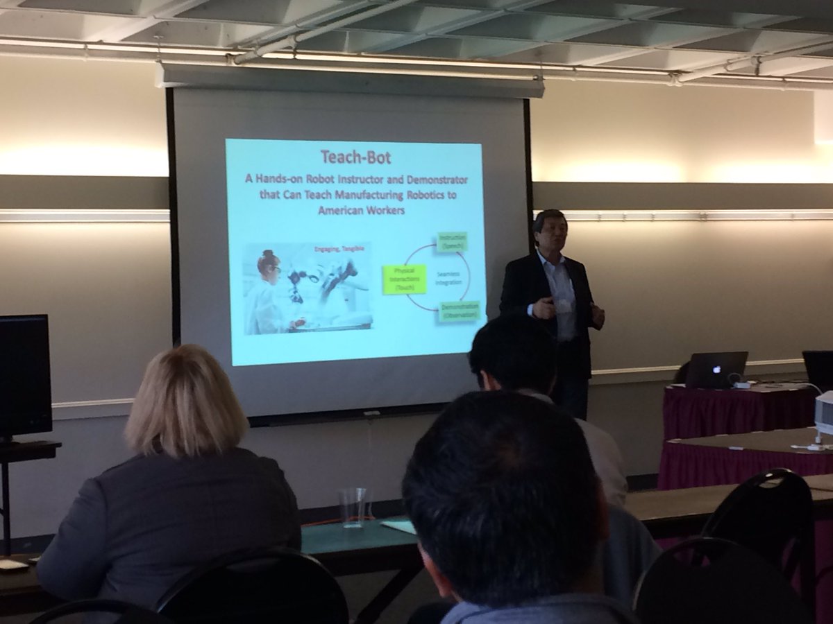 MassMEP's tweet photo. Momentum has not slowed down #MFG17 is all month #MadeinMA great presentation on #ARM #AdvancedRoboticsManufActuringInstitute @MFGUSA https://t.co/JezloyGibh