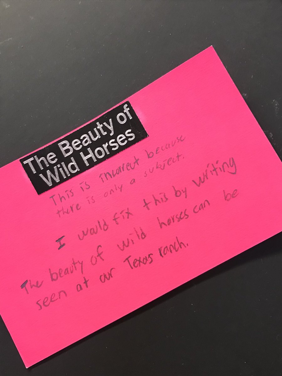 MrsSchmittCVHS's tweet photo. The Spartans work hard as Grammar Police to fix examples of sentence fragments that they find in the real world! #ToCorrectandServe 👮🏽👮🏼♀️ https://t.co/s5SO9qduAv