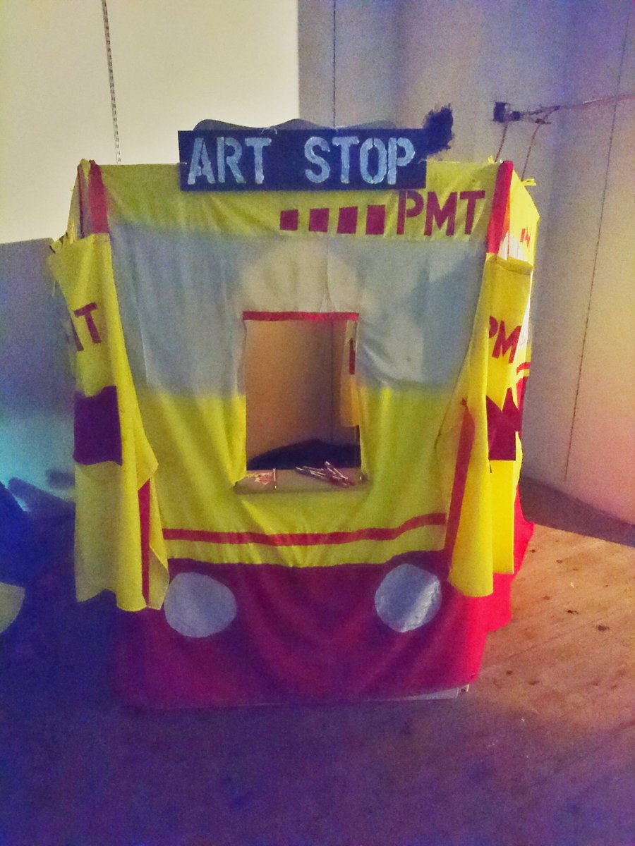 artcityuk's tweet photo. The handiwork of the wonder women of @culturalsisters &amp; @Lettingintlight #artstop #pmtbus #memories https://t.co/igF4Nfdcdd