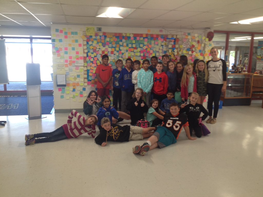 Ms Korona and her class...thankful and grateful at Windermere School.