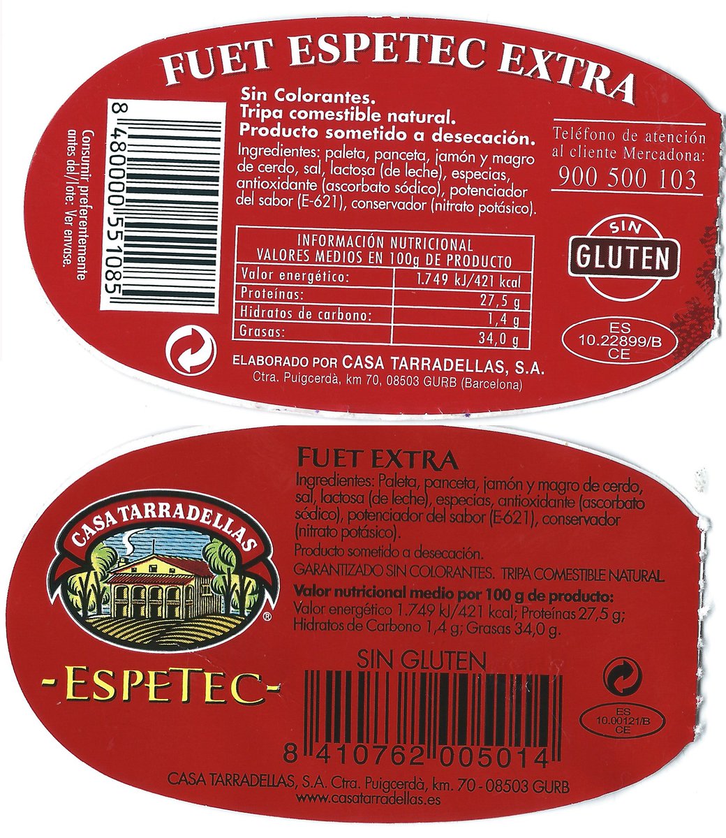 DunasInvisibles's tweet photo. @mercadona y seguimos viendo en nuestros supermercados de confianza productos de Golpistas=Casa Tarradellas=Pujol
#boicotproductoscatalanes https://t.co/LYLF59rBhM