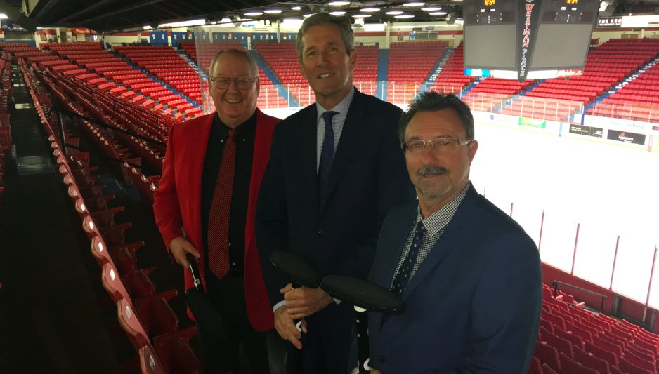 Curling Canada On Twitter Resby Coutts Brian Pallister And Rick Chrest Standing With The Backdrop Of The Venue That Will Play Host To The 2019 Timhortons Brier Bdnmb Curling Https T Co 6cfqkagyyf