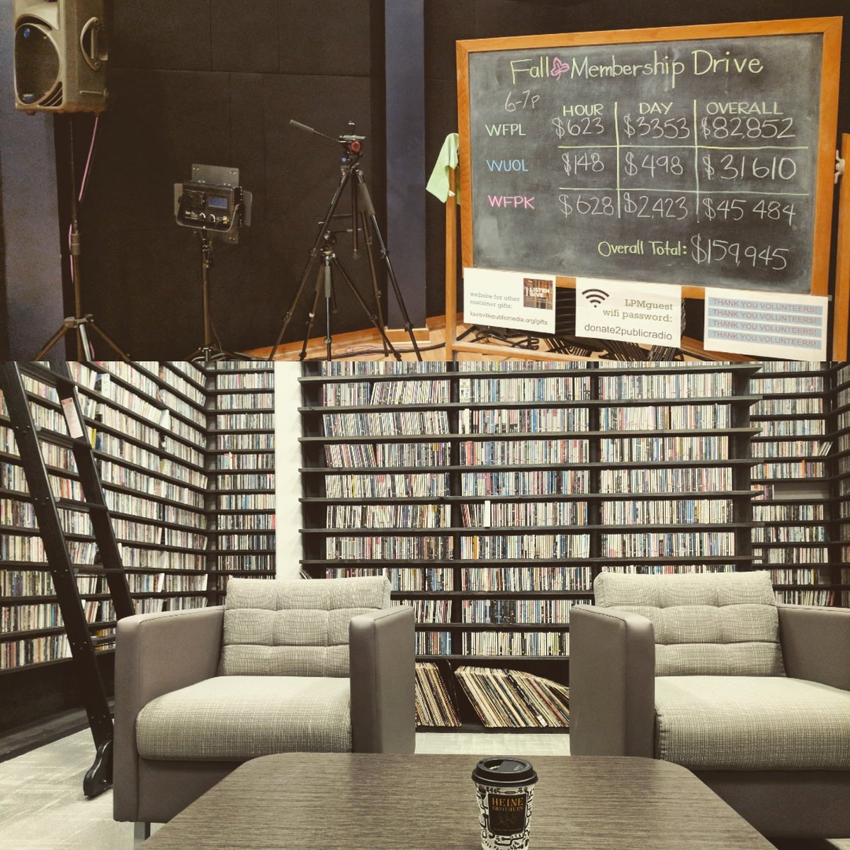 CPWildcat's tweet image. Enjoyed volunteering this morning for @WFPK @WFPLNews @WUOL #FallDrive #FundDrive #PublicRadio @WorldCafe