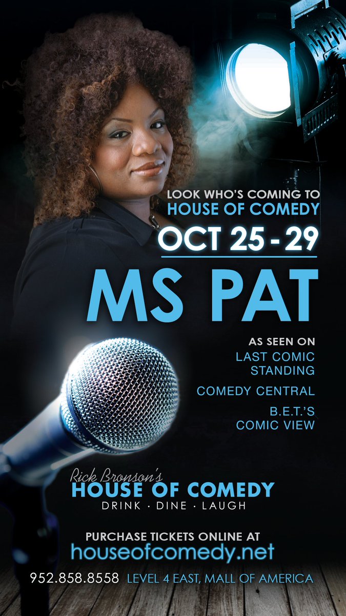 HouseOfComedyMN's tweet photo. COMING SOON! 2 @HouseOfComedyMN - @JamieLissow #TheRealRob; @ComedienneMsPat #Rabbit; @toneBell #Disjointed #Whitney #GreatLineUp #MSPComedy https://t.co/hPi0Coj0A4