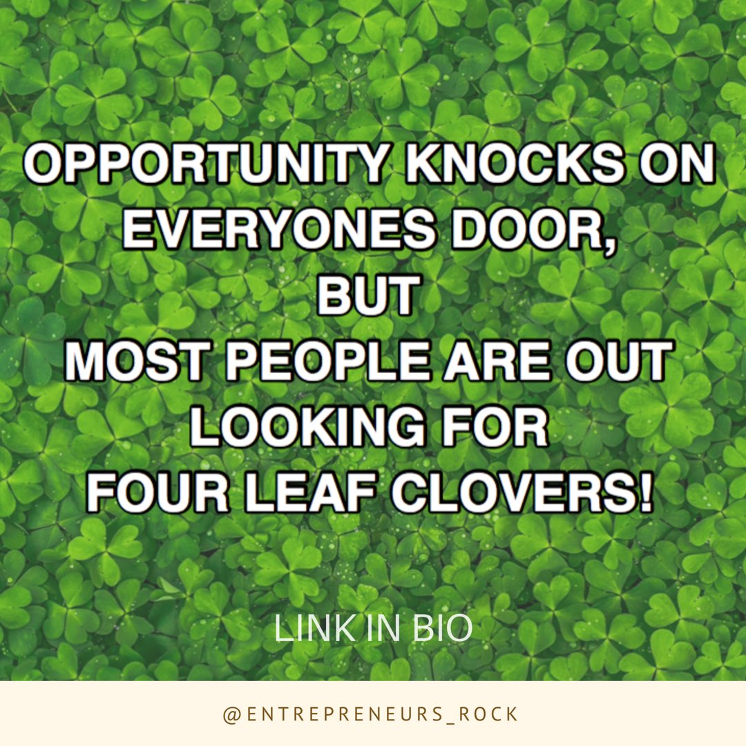 top4percent's tweet photo. Don’t be out when opportunity knocks! #Opportunity #friyay #FridayMotivation #FridayThe13th #FridayFeeling #TGIFriday #weekend https://t.co/1UiHLY6JS3
