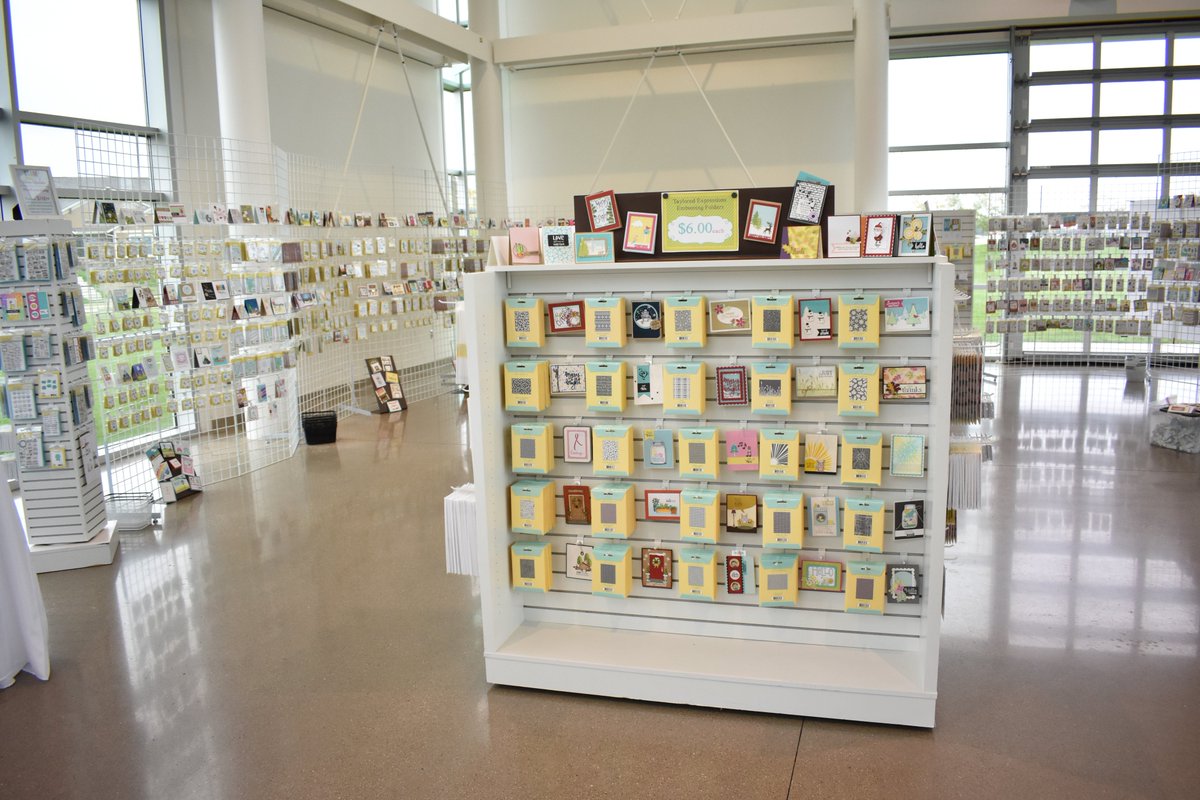 FFAEnrichCenter's tweet photo. Stamp Joy is back for another year! The building is buzzing with creativity and we are always happy to work with Taylored Expressions! https://t.co/lYIt3S23Ah